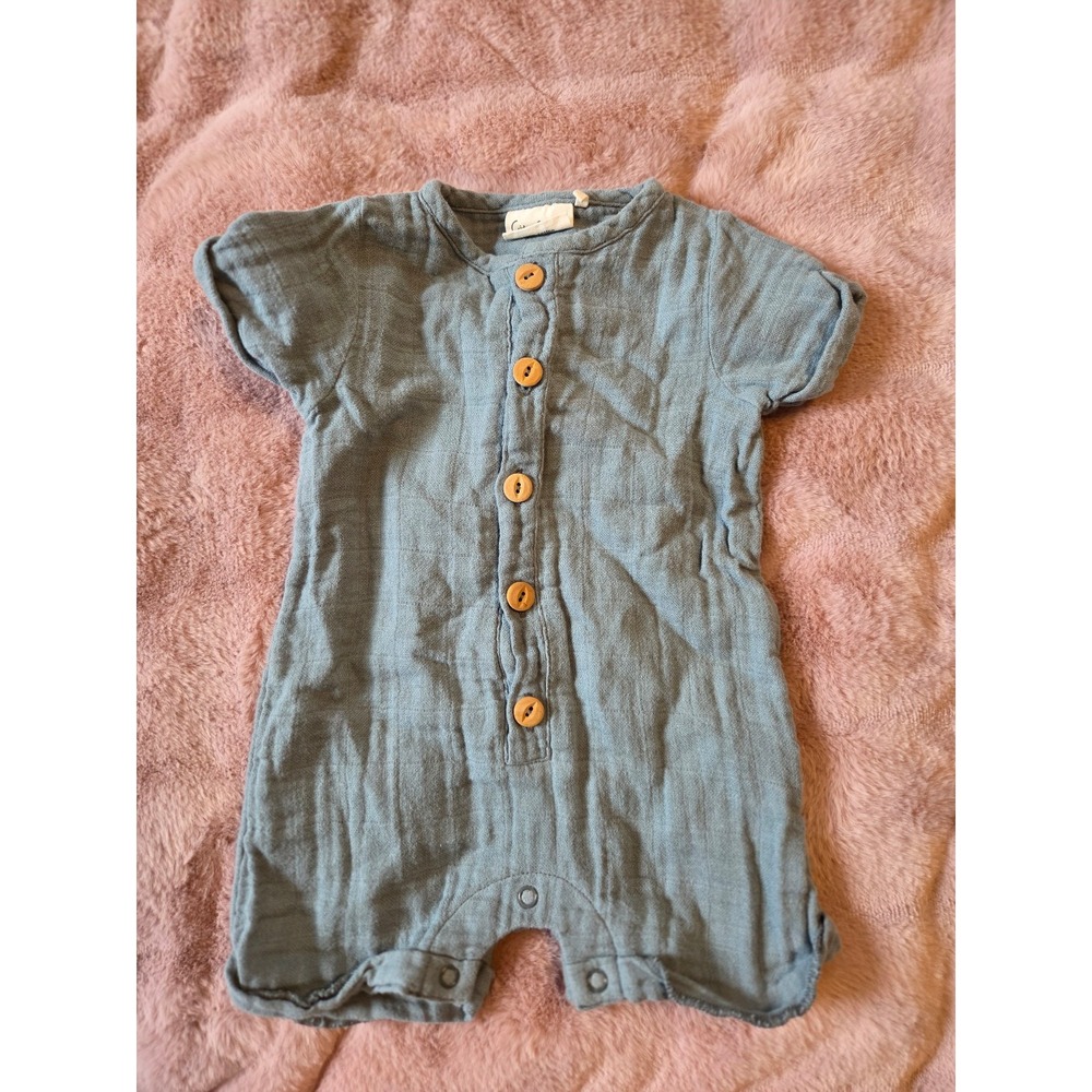 City mouse baby boy romper 9-12 mos